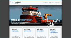 Desktop Screenshot of macduffshipyards.co.uk